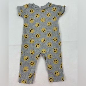 Okie Dokie Baby Size 3 Month Happy Face Snap One Piece Outfit